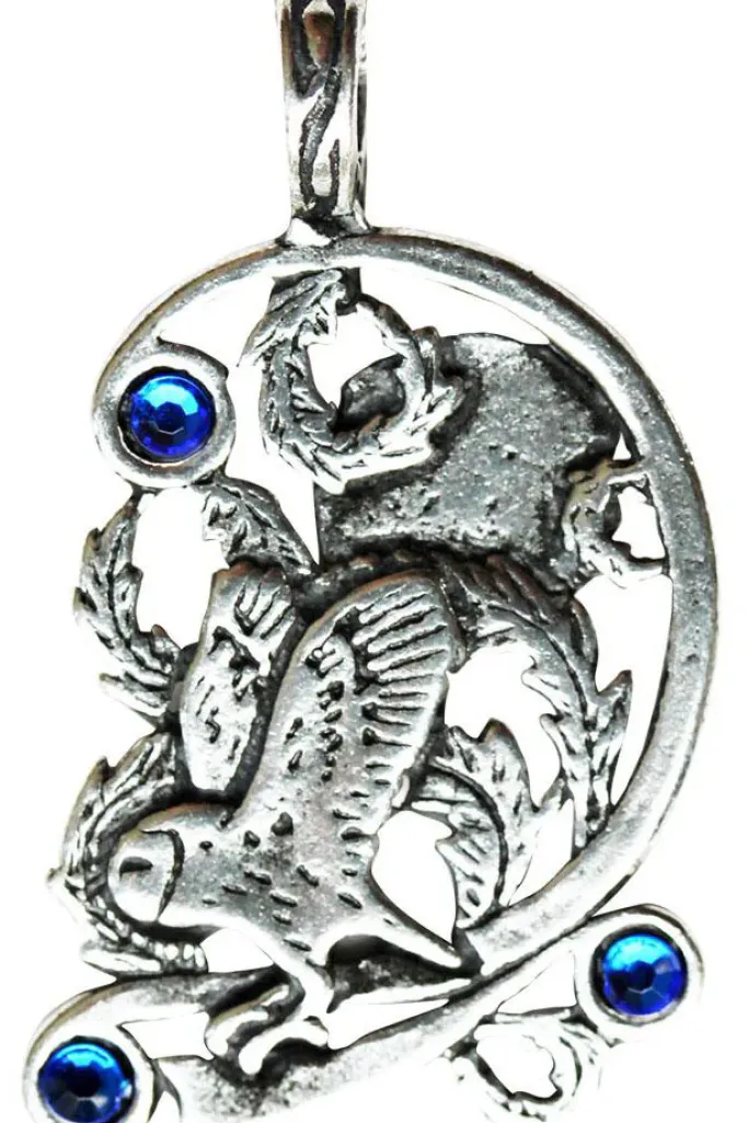 Fire and Ice Owl Pendant