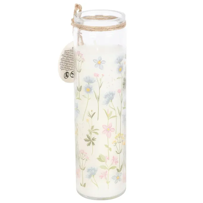 Something Different Floral Print Wildflower Tube Candle