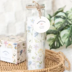 Something Different Floral Print Wildflower Tube Candle