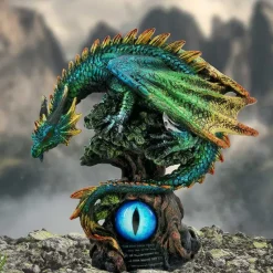 Nemesis Now Forest Seer Green Dragon Eye Figurine