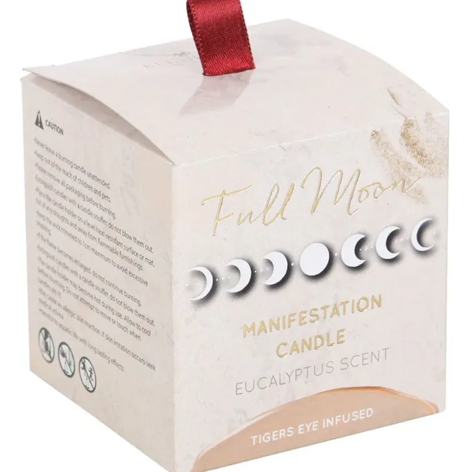 Something Different Full Moon Eucalyptus Manifestation Crystal Chip Candle
