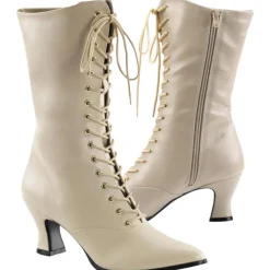 Funtasma Victorian 120 Boots Cream
