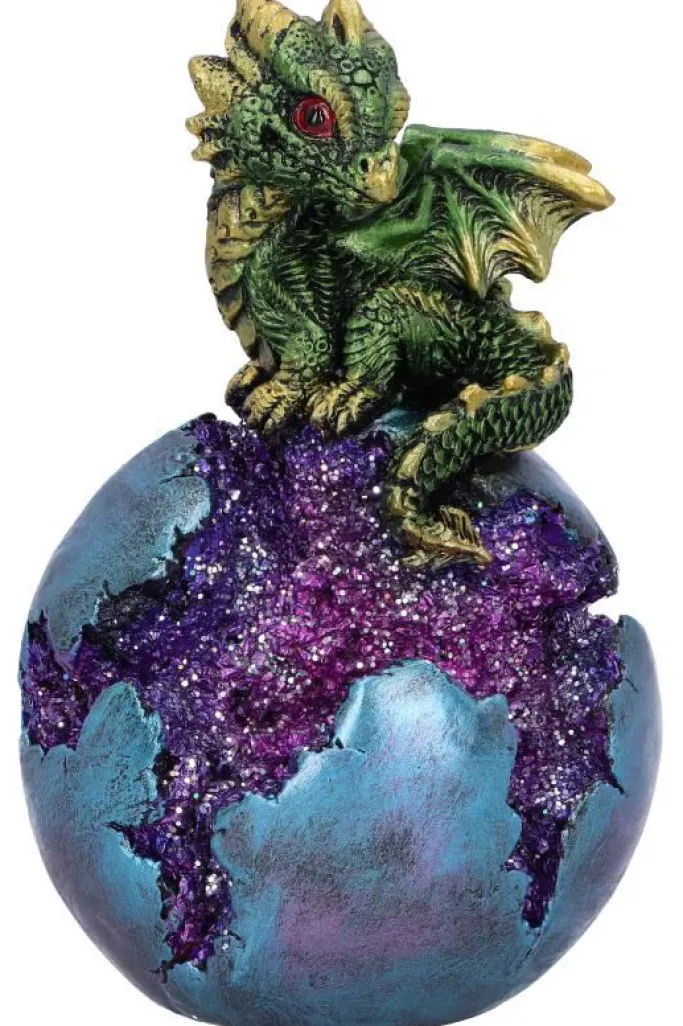 Nemesis Now Geode Guard Dragon Green