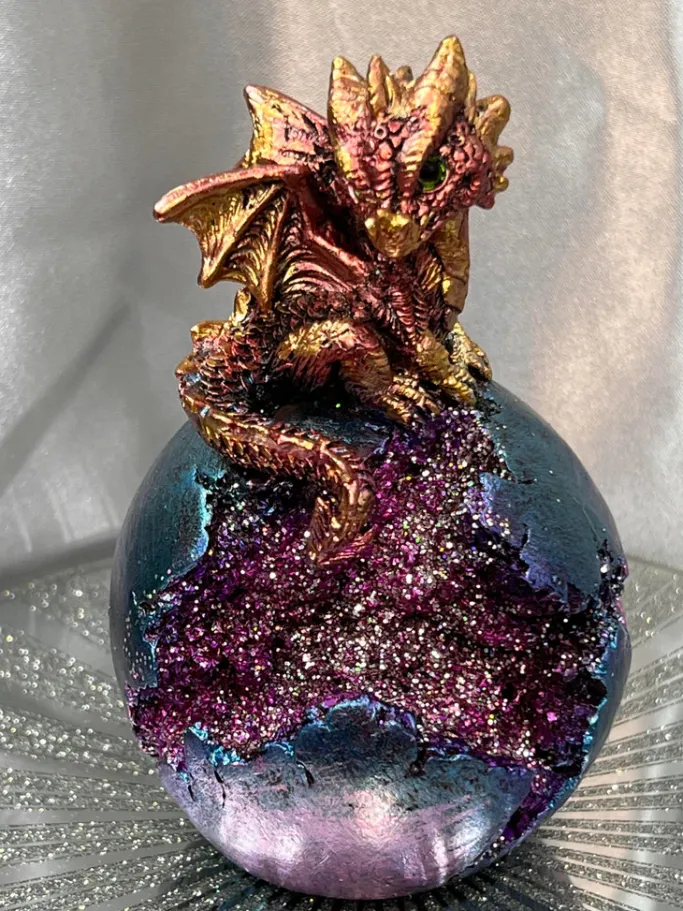 Nemesis Now Geode Guard Dragon Red