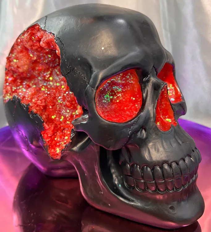 Nemesis Now Geode Skull Red