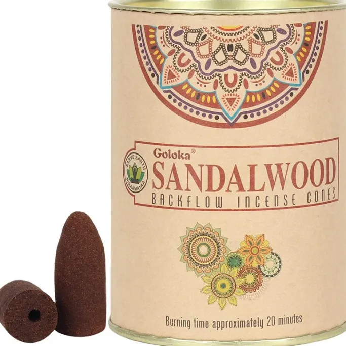 Something Different Goloka Sandalwood Backflow Incense Cones