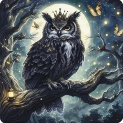 Oakhart Industries Gothic Owl Coaster Set