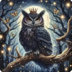 Oakhart Industries Gothic Owl Coaster Set
