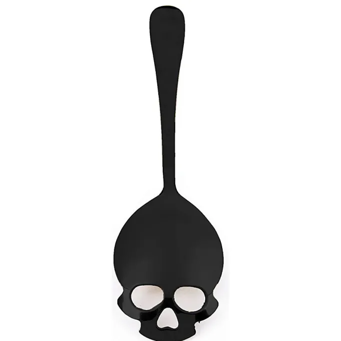 Gothic Accessories Gothic Skull Sugar Spoon Black