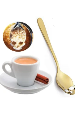 Gothic Accessories Gothic Skull Sugar Spoon Gold