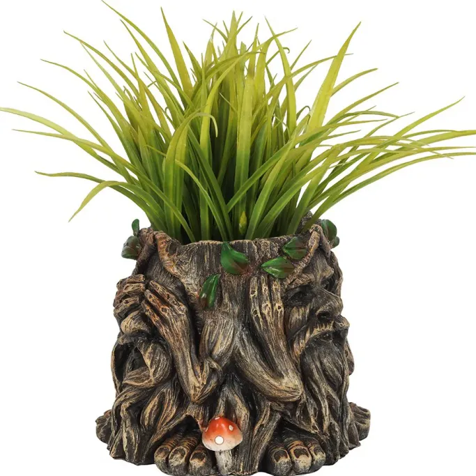 Something Different Green Man Plant Pot