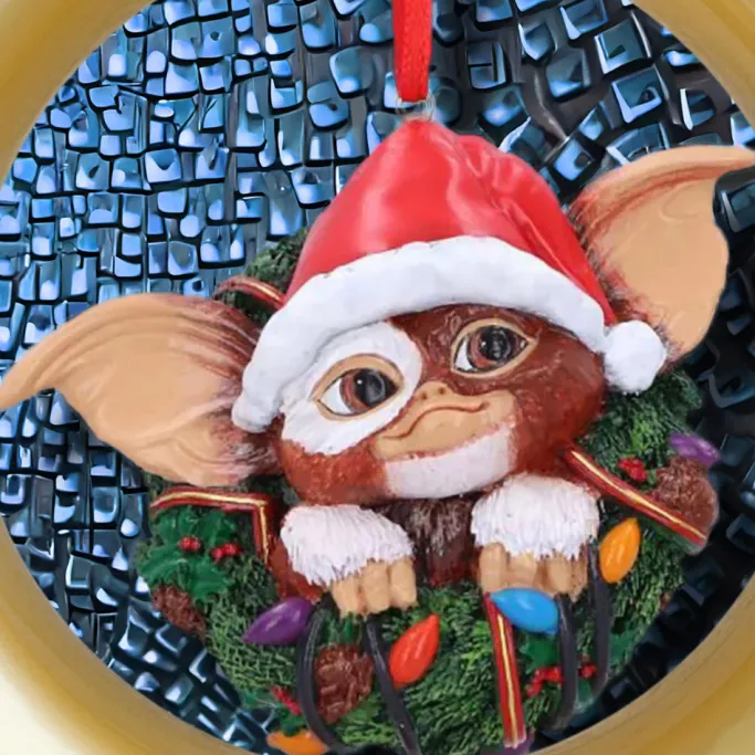 Nemesis Now Gremlins Gizmo in Wreath Hanging Ornament