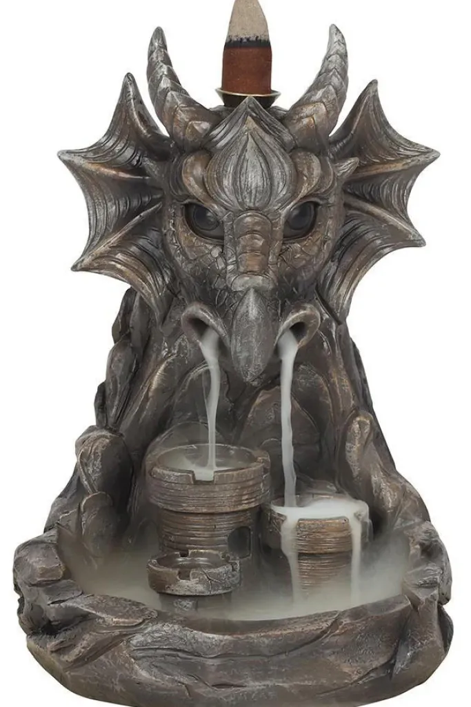 Something Different Grey Dragon Backflow Incense Burner