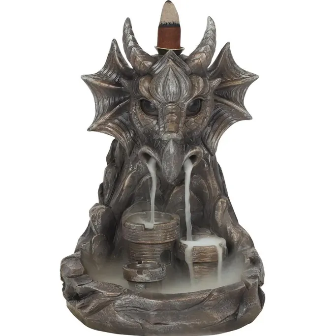 Something Different Grey Dragon Backflow Incense Burner