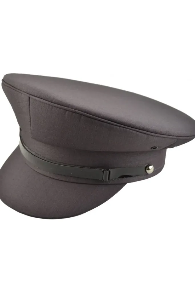 Euro Accessories Grey Military Peaked Cap
