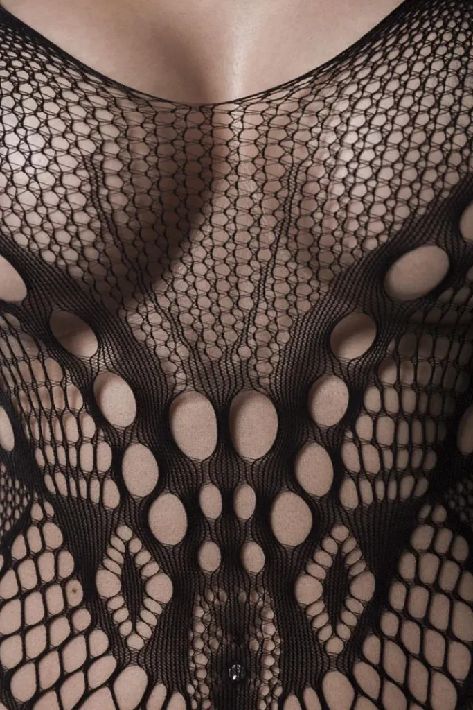 Grey Velvet Bodystocking