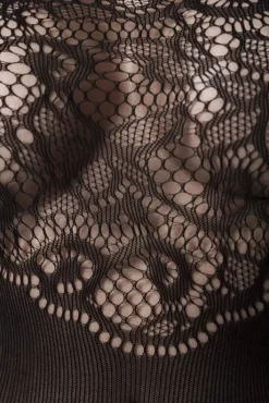 Grey Velvet Bodystocking