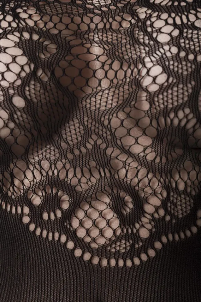 Grey Velvet Bodystocking