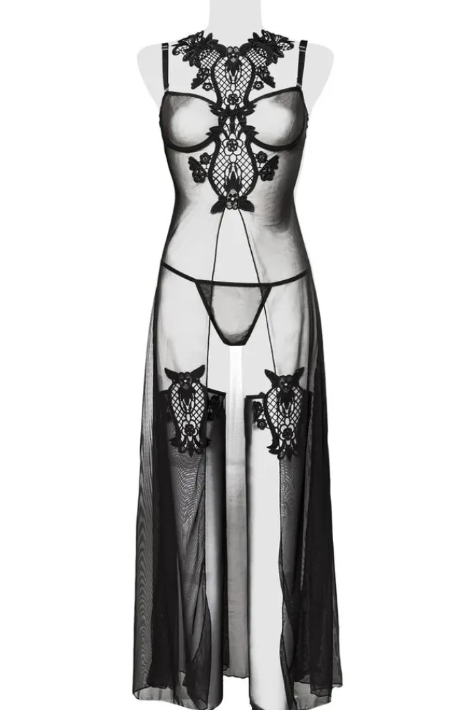 Grey Velvet Erotic Set