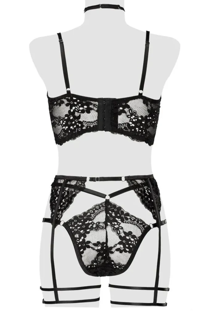 Grey Velvet Erotik Set