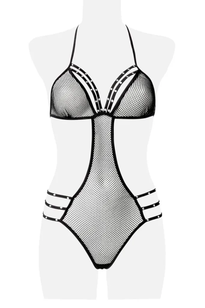 Grey Velvet Four-Part Body Set