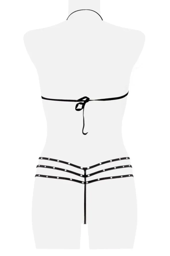 Grey Velvet Four-Part Body Set