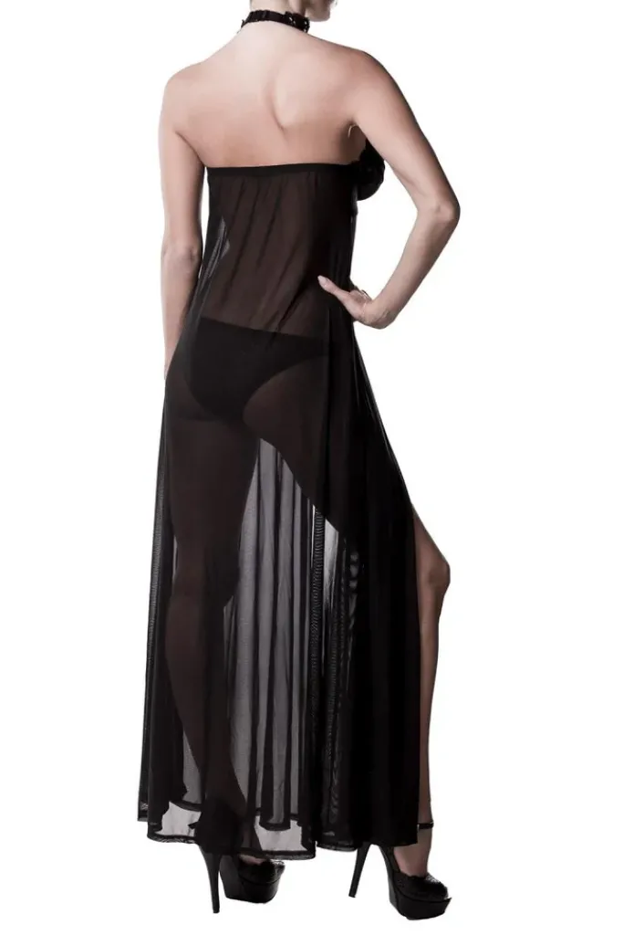 Grey Velvet Negligee