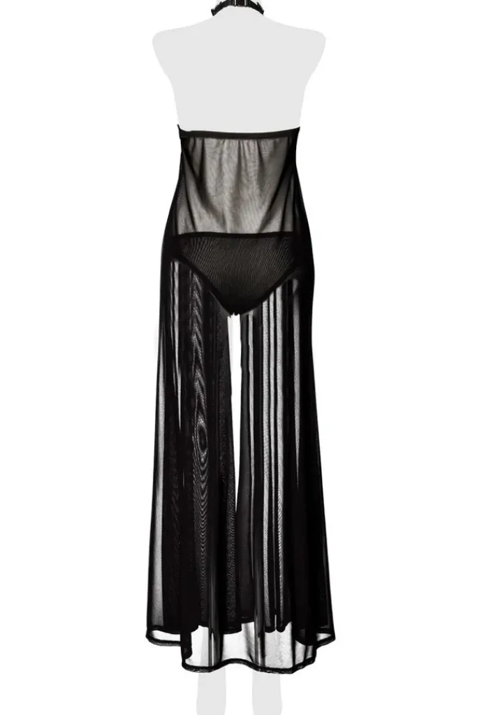 Grey Velvet Negligee