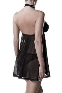 Grey Velvet Negligee