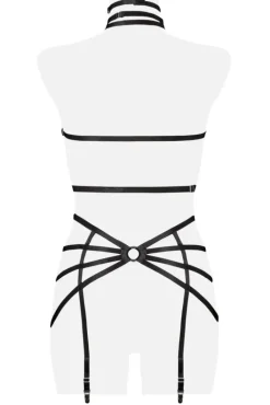 Grey Velvet 3-Piece Harness Set