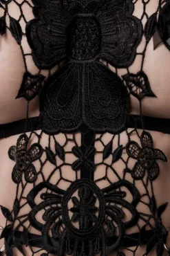 Grey Velvet 2-piece Harness Set (XS/S)