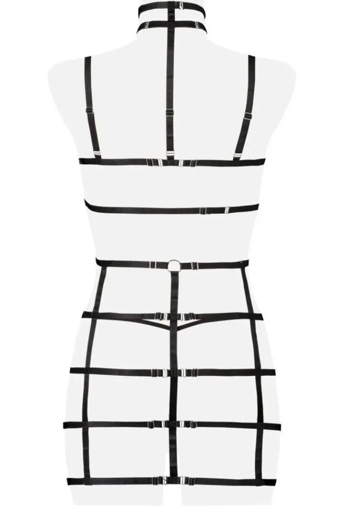 Grey Velvet 2-piece Harness Set (XS/S)