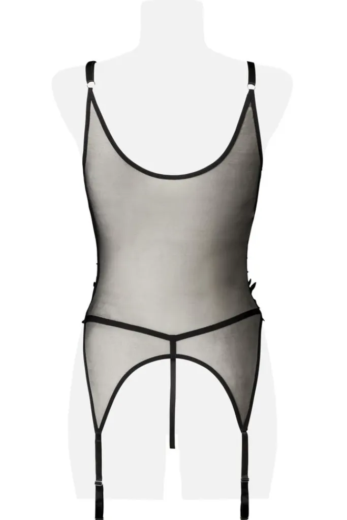 Grey Velvet 2-Piece Negligè Set