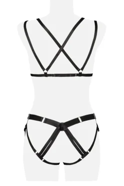 Grey Velvet Three-Part Bandage Set