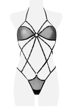 Grey Velvet Three-Part Body Set