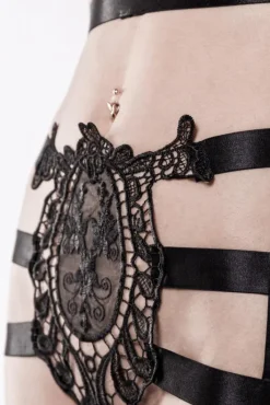 Grey Velvet Two-Part Harness Set