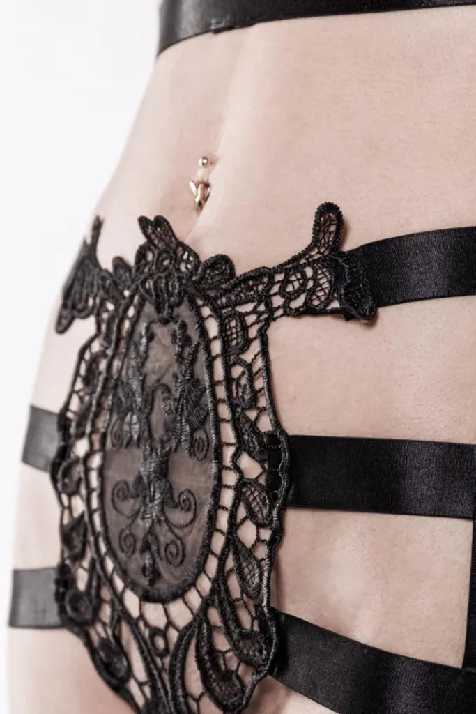 Grey Velvet Two-Part Harness Set