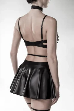 Grey Velvet Wetlook Erotic Set