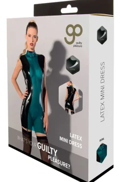 Guilty Pleasure Blue Latex Mini Dress