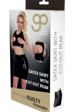 Guilty Pleasure Datex Skirt with Cut-Out Rear