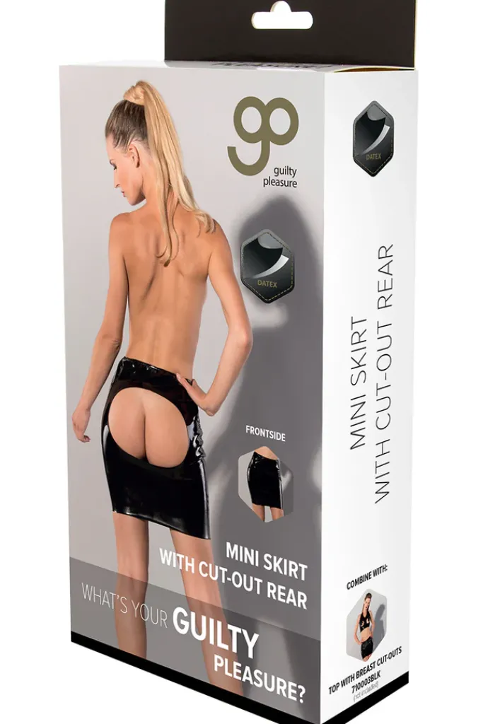 Guilty Pleasure Datex Skirt with Cut-Out Rear