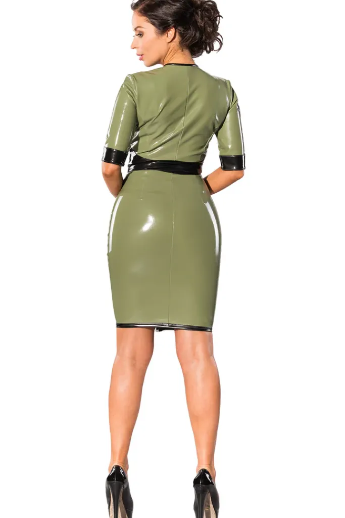 Guilty Pleasure Green Datex Army Dress