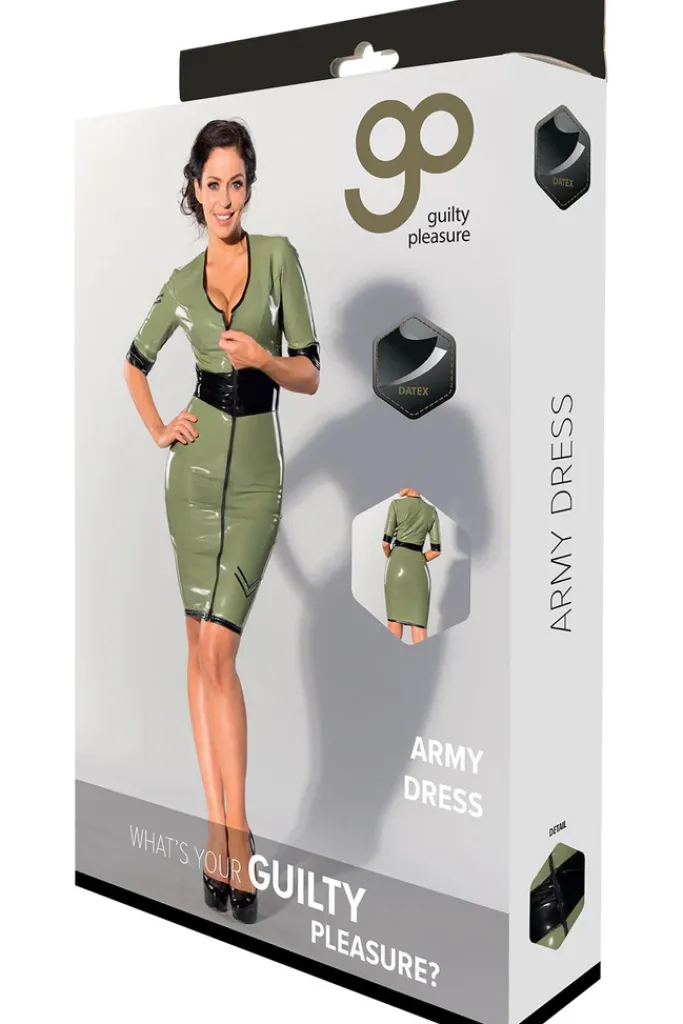 Guilty Pleasure Green Datex Army Dress