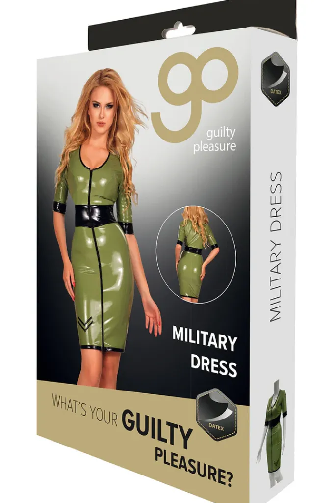Guilty Pleasure Green Datex Army Dress