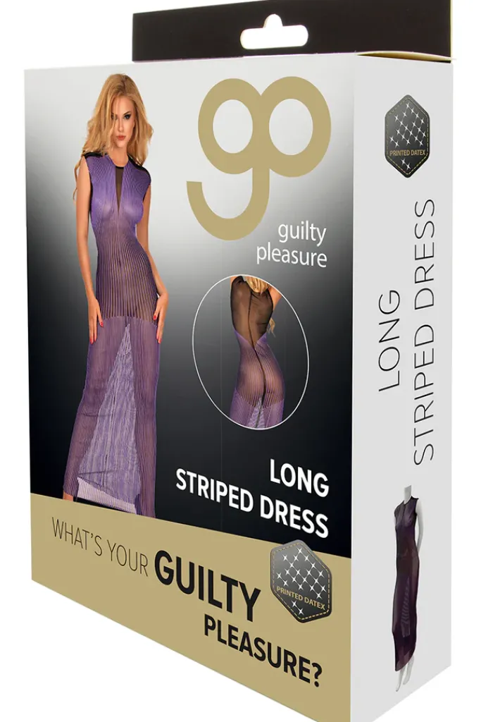 Guilty Pleasure Long Purple Datex Dress