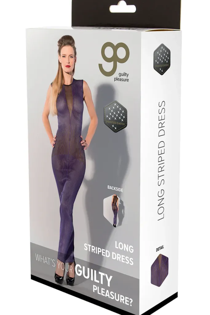 Guilty Pleasure Long Purple Datex Dress