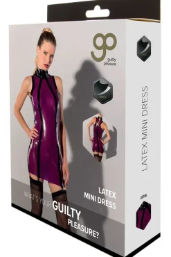 Guilty Pleasure Purple Latex Mini Dress