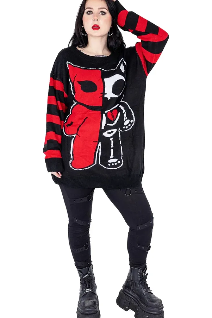 Innocent Clothing Half dead Cat Jumper