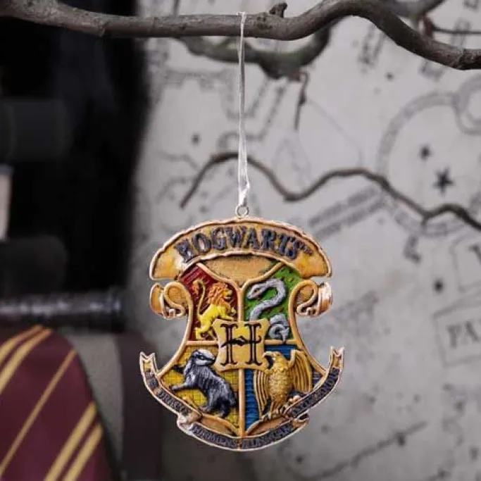 Nemesis Now Harry Potter Hogwarts Crest Christmas Ornament
