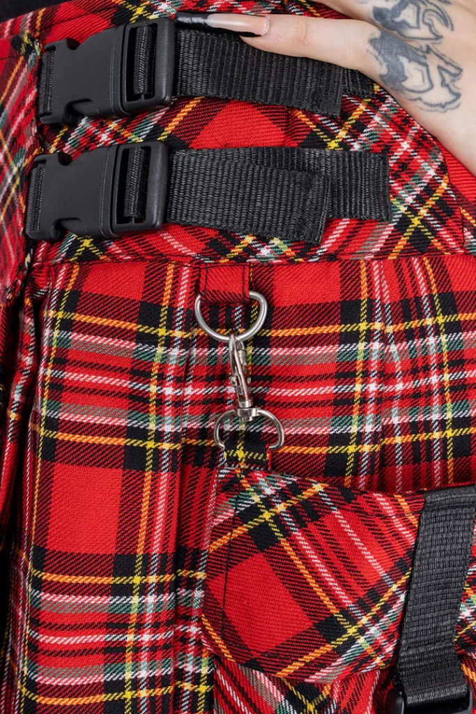 Innocent Clothing Heartless Alisa Red Tartan Skirt (M, 2XL)
